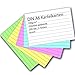 Karteikarten 500 Stück A6 farbig liniert