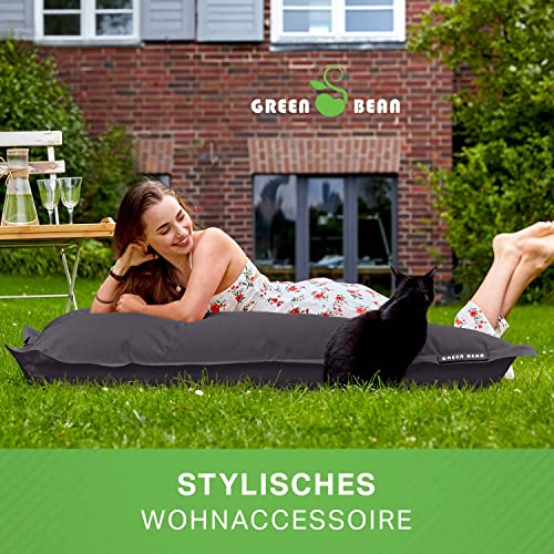 Green Bean Sitzsack XXL 140x180cm 380 Liter Kinder & Erwachsene Bean Bag EPS Perlen Füllung...