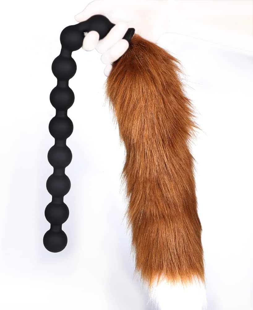 Anal-Kugelkette Aus Silikon – 6 Kugeln, 56 Cm Länge, Flexibel & Hautfreundlich, Für Schrittweise Stimulation
