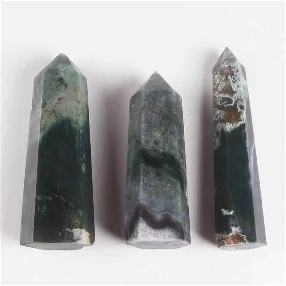 1 szt. Naturalny Kolumna Aqua Agat Magiczna Kryształowa Końcówka 400g-1550g Piękny naturalny kryształ Kamień Kolekcje domowe (Kolor: 1 szt. 1400g-1550g)