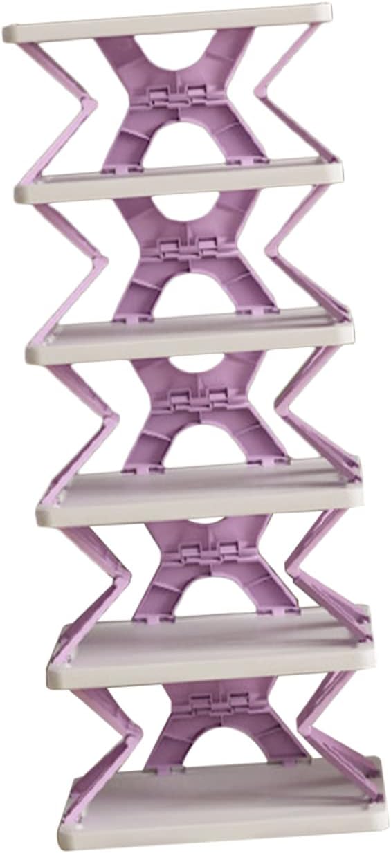 ABOOFAN Shoe Rack Organizer Space-Saving Storage Shelf for Entryway Bathroom and Bedroom Sturdy Design for Sneakers Heels and