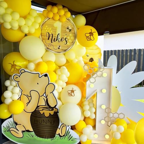 Image of Yellow Balloon 12 inch 100 Pack Latex Party Balloons Round Helium Yellow Balloons for Birthday Sunflower Party Decorations
