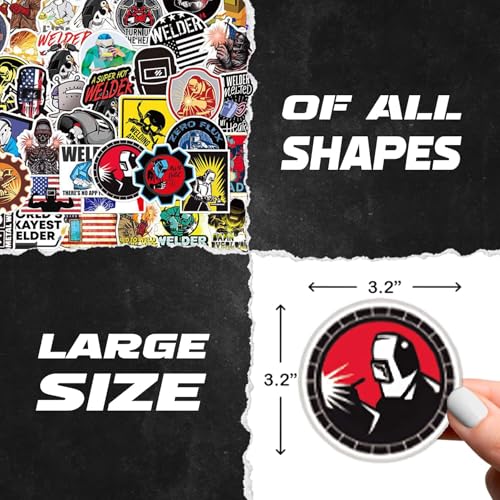 Image of 200 PCS Funny Hard Hat Stickers - Waterproof Vinyl Stickers for Adults (No Repeat) - Sarcastic & Breakroom Humor for Helmets, Toolboxes, Cars, Water Bottles, Laptops - Blue Collar Gifts for Men