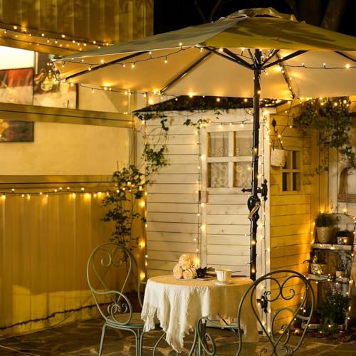 JMEXSUSS 200 LED 66ft Christmas String Lights Outdoor,Warm White Indoor Christmas Tree Lights Plug in,8 Modes Diwali Lights for Outside Bedroom,Classroom,Wedding,Party,and Home Decorations - Image 2