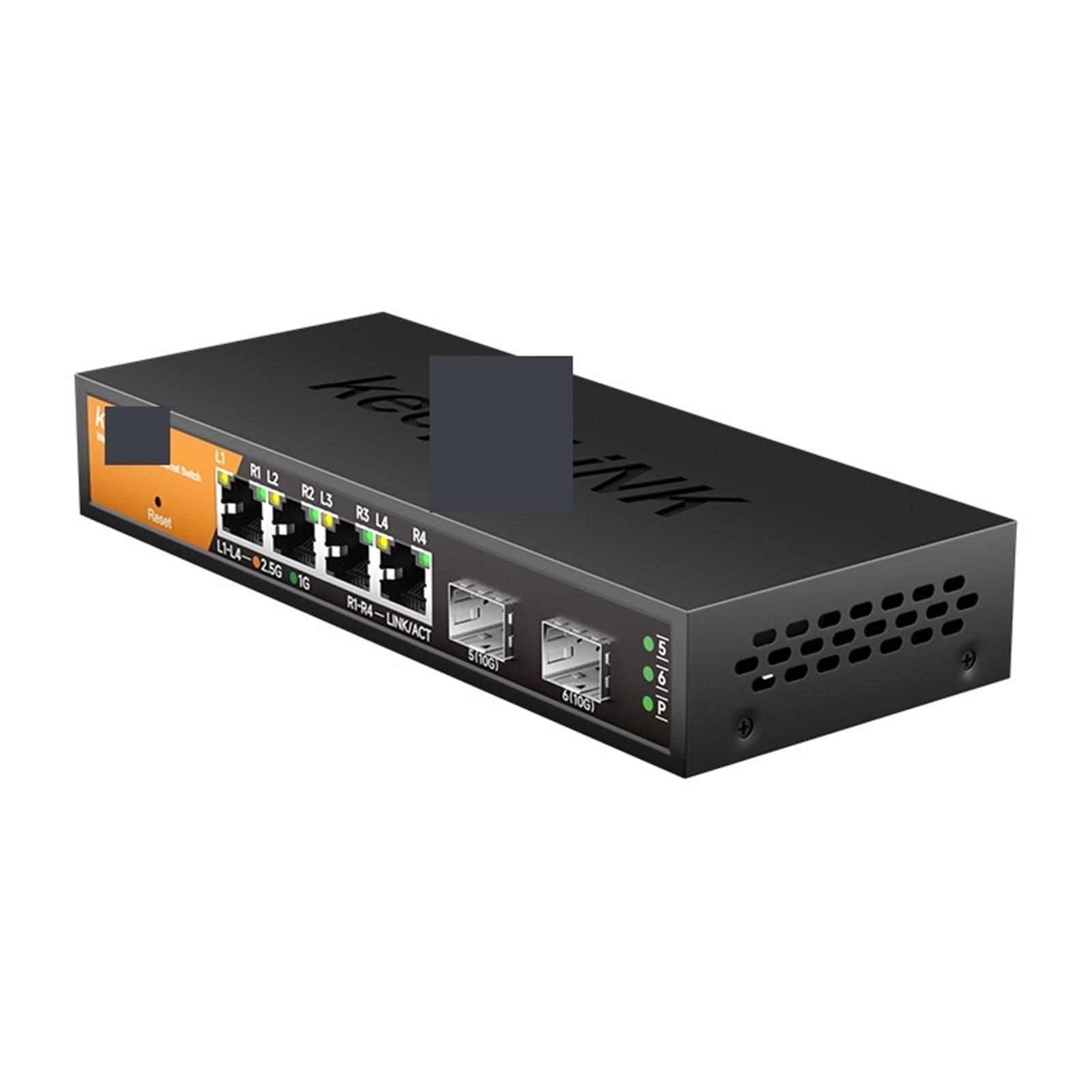 Commutateur géré multi-Gigabit 6 ports avec RJ45 4-2,5 Go et SFP+ 2-10G (commutateur avec prise UE)