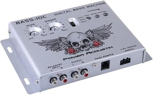 Power Acoustik BASS-10C Procesador de restauración de graves digital con control remoto de salida