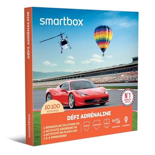 Coffret Cadeau Smartbox "Défi adrénaline" - Activité à sensation pour 1 à 4 Personnes