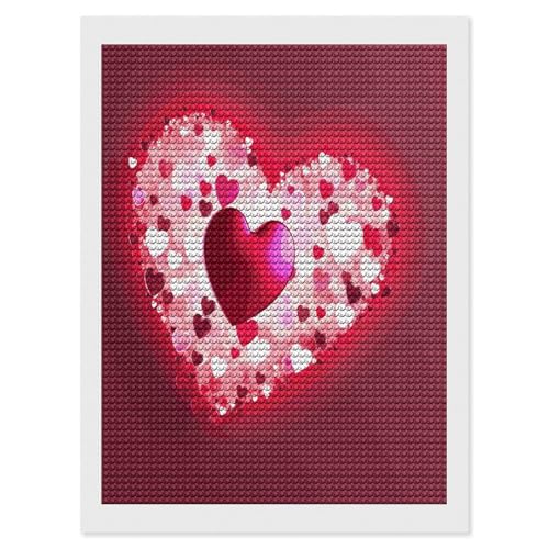 Kit de pintura de diamantes de corazón para San Valentín: un regalo de arte creativo