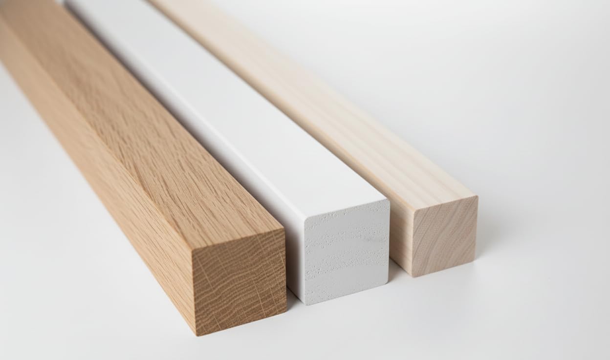 27mm Pine Wood Unpainted Plain Square Decorative Traditional Staircase Spindles (20, 900mm)