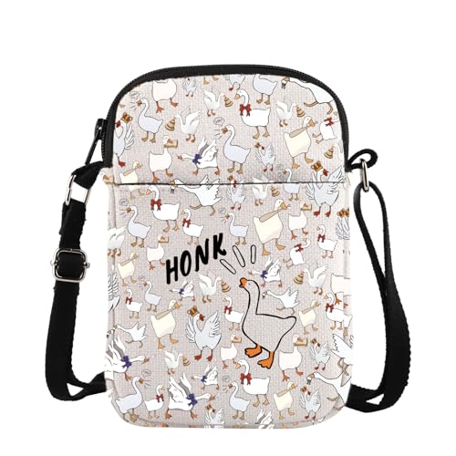 TSOTMO Honking Goose Game Gift Silly Goose Farm Gift Honk Goose Crossbody Bag for Game Lovers Goose Gamer