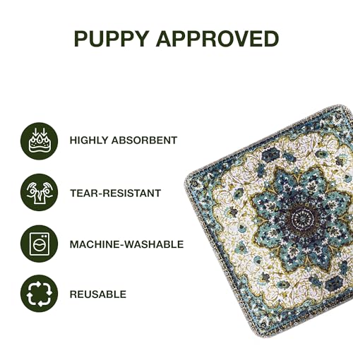 Image of PUPIBOO Washable Pee Pads for Dogs and Cats - Super Absorbent Reusable Puppy Training Pads - 100% Waterproof, Leak-Proof & Non-Slip Whelping Pads for Pet Housebreaking