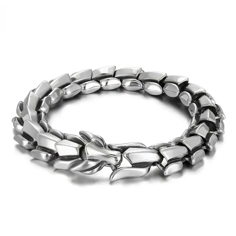 See full amazon price history chart for EDMIRIA Mens Dragon Curb Chain Bracelet, Vikings Bracelet, Dragon Link Chain Viking, Gothic, Biker, Men Link Chain Wristband Bracelet (Silver) EDMIRIA Mens Dragon Curb Chain Bracelet, Vikings Bracelet, Dragon Link Chain Viking, Gothic, Biker, Men Link Chain Wristband Bracelet (Silver) (B0D5WDW9P9) Amazon Price History, Amazon Price Tracker