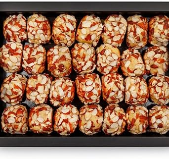 Baklava Box Maamoul Dates Almond (850g) - Authentic Middle Eastern Cookies | Soft, Nutty, and Delicious | Perfect for Gifting, Celebrations, or Everyday Indulgence | Traditional Flavor!