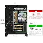 Gaming Desktop PC – GeForce RTX 3050 8GB, Ryzen 5 5500, 16GB DDR4 RAM, 512GB NVMe SSD, Prebuilt Computer Tower PC for Gaming, Streaming, Editing, Home & Office - Image 5