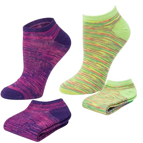 Image of Tipi Toe Women's 20 Pack Colorful Low Cut Socks - Lightweight, Breathable Design for All-Day Comfort Sizes 9-11 /10-13