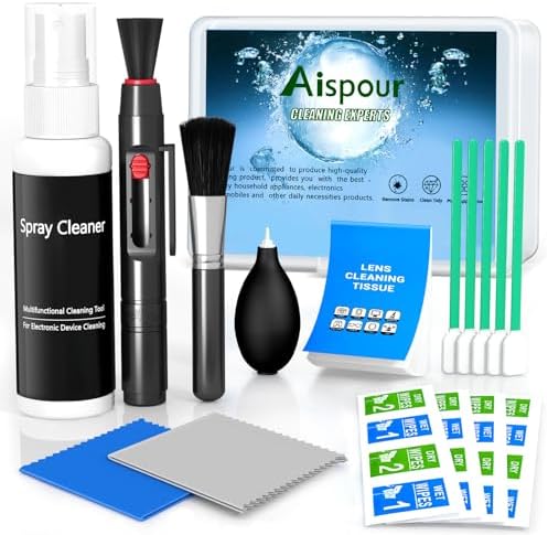 Aispour Camera Lens Cleaning Kit, 10-in-1 Camera Cleaning Kit