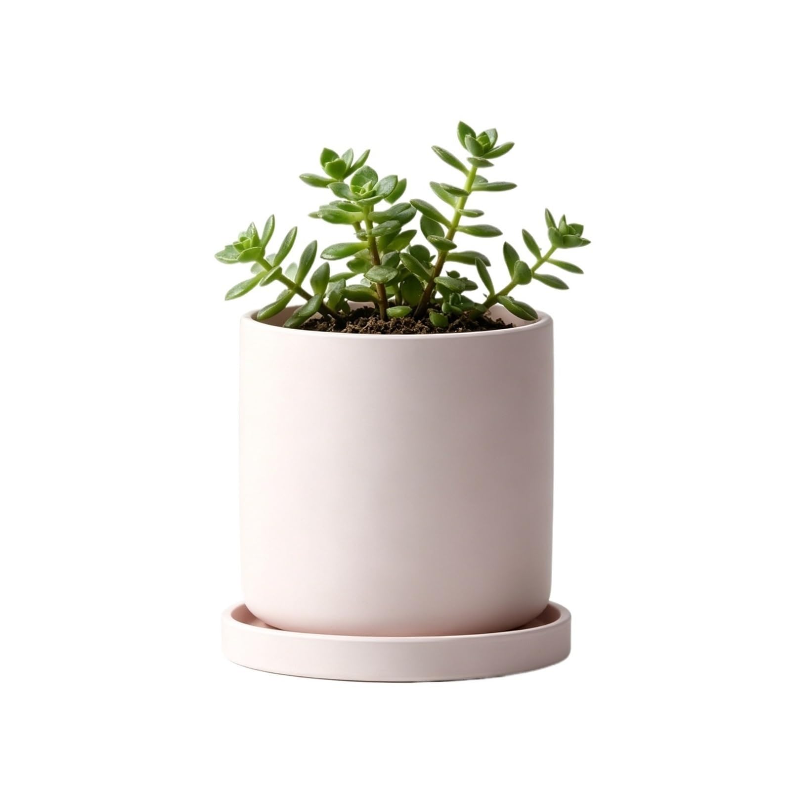 Yofab Planter Pots Flower Planters With Drainage Holes And Tray For Decorate Home Indoor Garden Decor