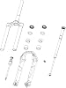 RockShox 35mm Spline Debonair Top Cap Kit for Lyrik Yari Pike B1 Revelation A1