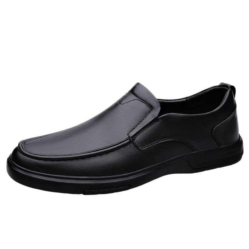 Mens Oxford Dress Shoes Outdoor Evening Wedding Casual Low Top Shoe Breathable Genuine Leather Slip-on2