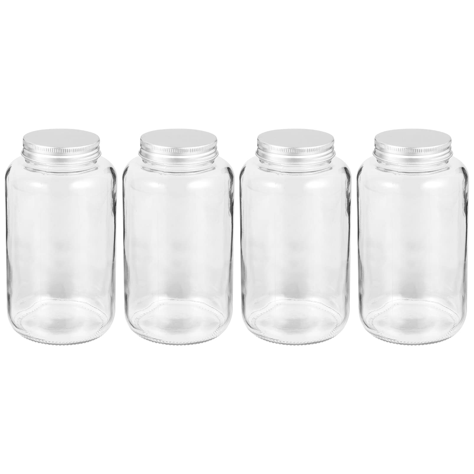 Buy Hemoton 4pcs 500ml Refillable Water Bottles Glass Juice Bottles