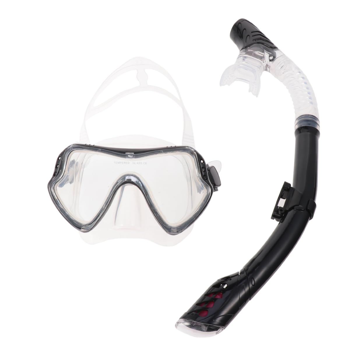 GANAZONO Silicone Snorkeling Mask Snorkeling Set Snorkel and Mirror for Men Women
