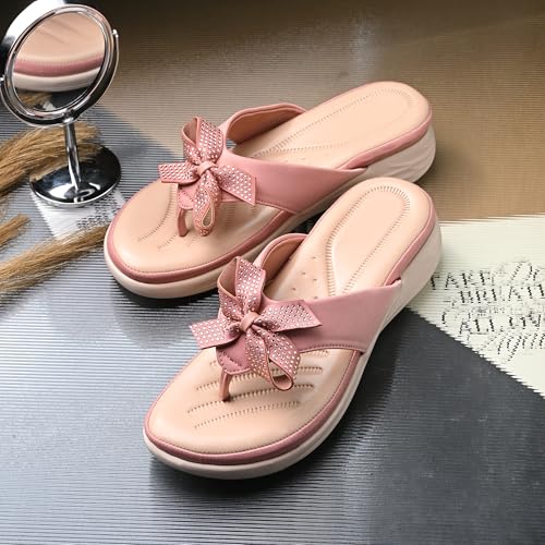 Image of Centrino Women's Sandals | Stylish Slip-On Sandals for Ladies | Durable Soft Cushioned Footbed for Comfort | Elegant & Trendy Design | Lightweight Daily And Casual Use Flip Flops (9343)