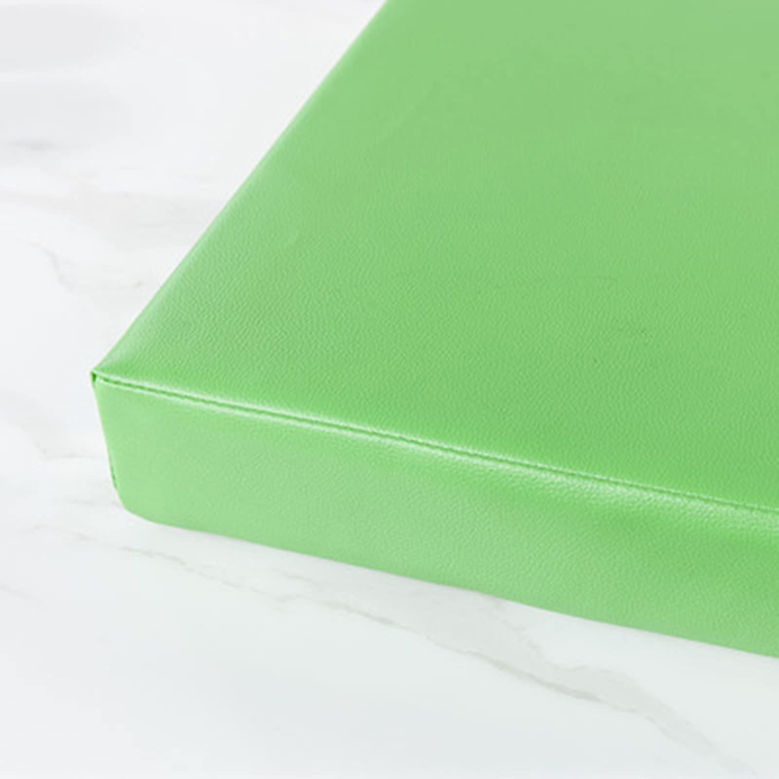 Cuscino impermeabile per panca da giardino a 2 o 3 posti, in pelle, perfetto per patio, porta scorrevole, veranda, altalena, mobili da esterno (colore: verde, 90 x 40 x 5 cm)