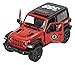KiNSMART - Jeep Wrangler Rubicon Off Road 4x4 5 inch 1:34 Scale Die Cast Model Replica Toy Car (Rescue Fire)