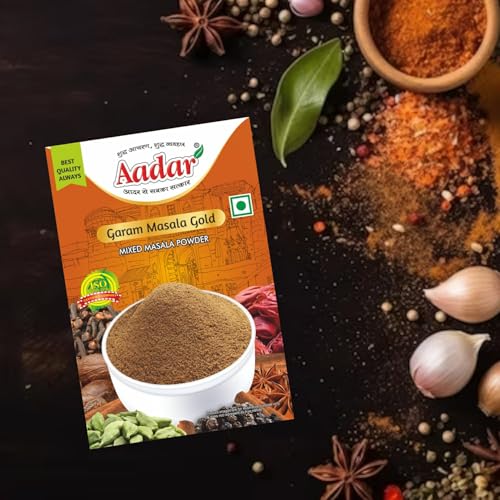 Image of Aadar Spices Garam Masala Gold 50g Box for Meat and chicken Curry, No added color, Permium Garam Masaala (Pack of 1)