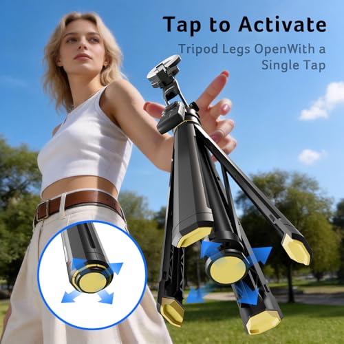 Image of Acer Gadget Auto Face Tracking Tripod for iPhone - Magnetic Phone Mount Gesture Control Detachable Mini Ring Light 64 inch 360 Degree AI Tracking Phone Tripod for Vlogging YouTube TikTok Video Recording