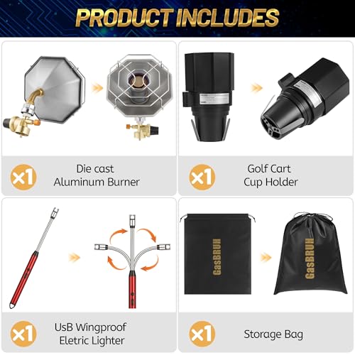GasBRUH 6200BTU Propane Golf Cart Heater