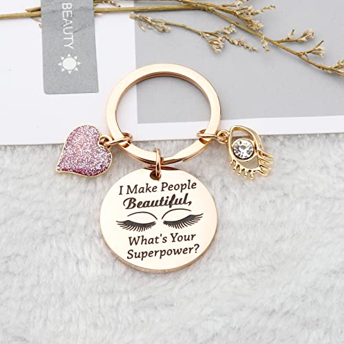 Image of WSNANG Lashes Artist Jewelry Eyelashes Artist Gift I Make People Beautiful What's Your Superpower Bracelet