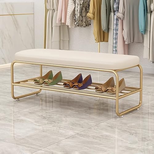 Banc à chaussures d'entrée pour ranger facilement et s'asseoir confortablement