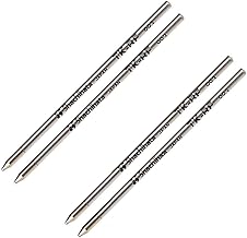 Shachihata TK-RF Ballpoint Pen Refill, Black, 4-Pack for Name Pen