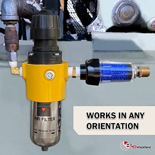 Le Lematec Zn312E-3 3/8" Desiccant Filter And As118 Premium Sandblaster Bundle #TOP2