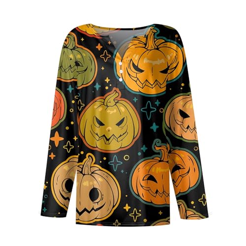 Women-Halloween-Costumes-Long-Sleeve-Button-Up-V-Neck-Henley-Shirt-Scary-Halloween-Bloody-Printed-Shirts 513RmKUo8qL