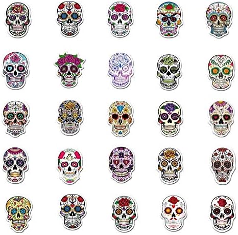 Skull Vinyl Stickers Decals for Laptops Phones Phone Case Consoles Walls Luggage Case Cars Books Bottle - 50 Stickers - Image 4