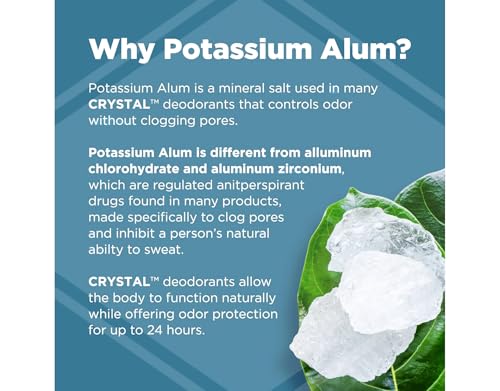 Image of Crystal Mineral Deodorant Stick, Unscented 4.25 oz (Pack of 12)