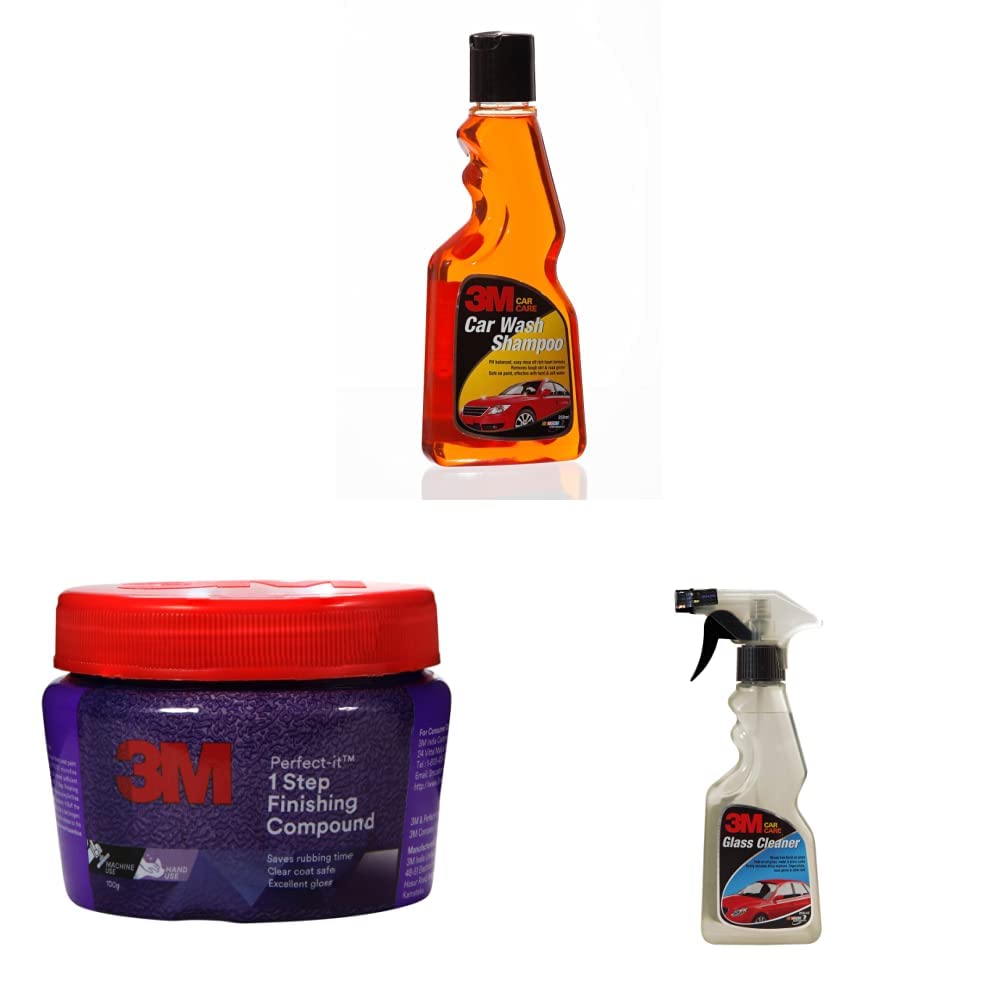 3M Car Care Car Wash Shampoo, 250ml&3M IA260165237 PerfectIt 1Step