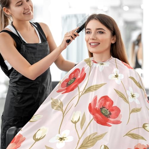 Capa de corte de cabello impermeable MAOBLYR con cierre ajustable miniatura 7