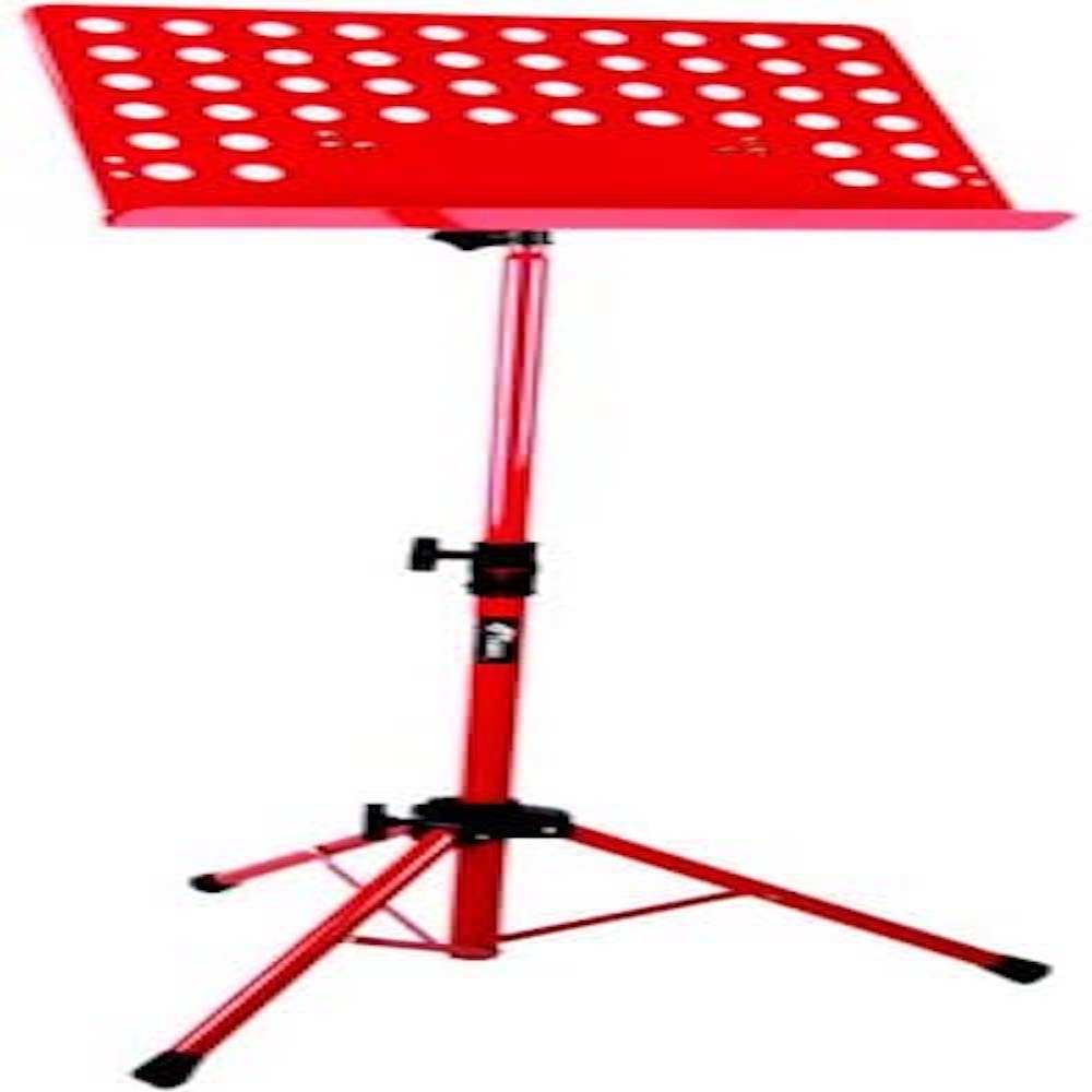 TIGER Mus7-Rd - Leggio Con Super ficie A Buchi, colore Rosso