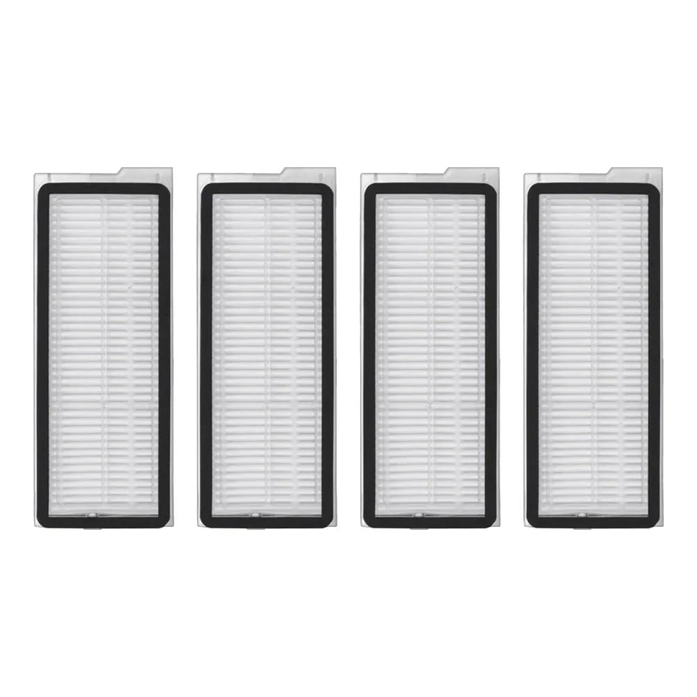 Qklyxr robot vacuum mop cloth Filter, for Roborock, for Q Revo Pro/S/Maxv/Plus Robot Vacuum Cleaner Replacements Accessories Hepa Filters(-4pcs Filters)