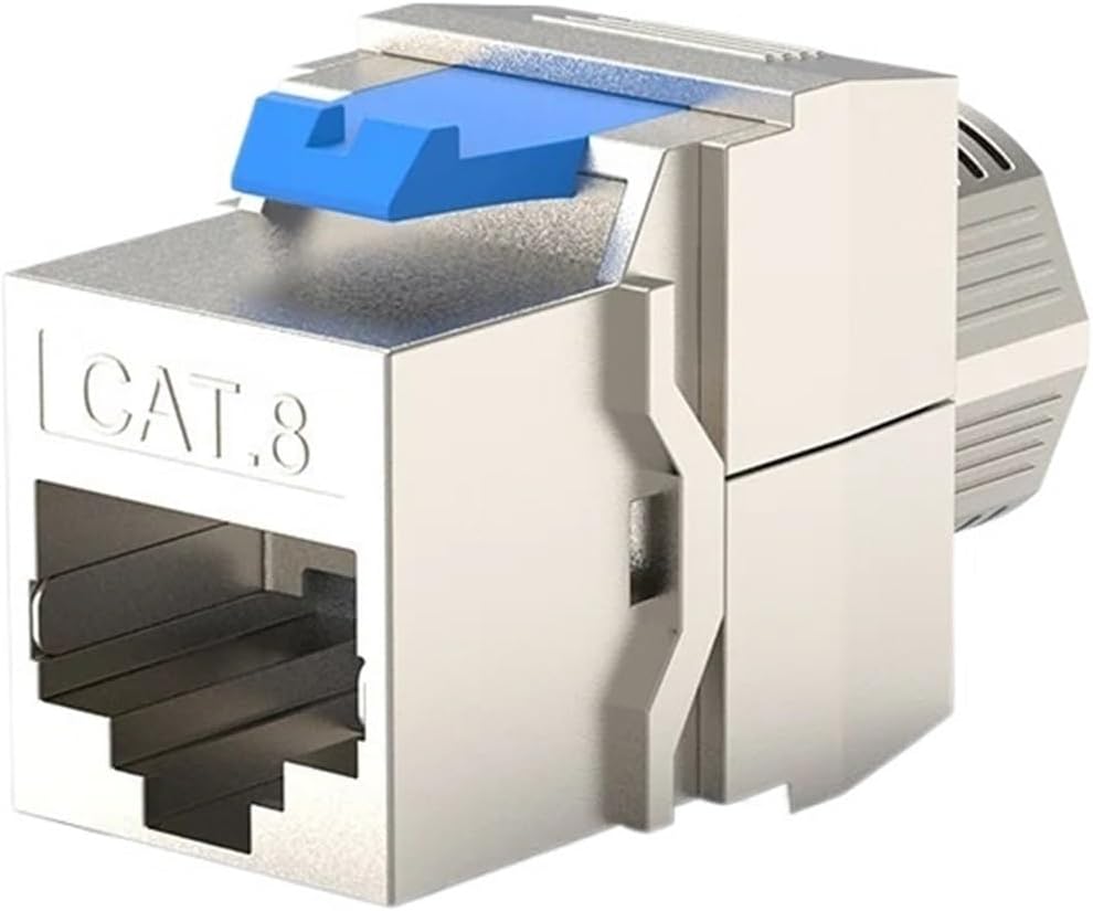 Network RJ45 Cat8 Jack Module 40G 2000MHz Shielded Cat 8 Cable Panel and Blank Patch Panel