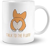 Vista 5 de Just A Girl Who Loves Corgis - Taza de cerámica de 11 onzas, bonita taza de té de café con perro Corgi, decoración de oficina para el hogar