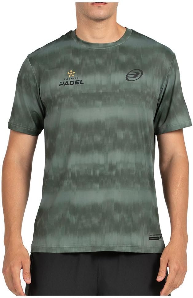 Bullpadel Camiseta Pasco Padel Hombre, Camisetas Padel Hombre Premier Poly | Camiseta de pádel Bullpadel para hombre: punto de polielastano, tecnología de humedad Drynamic, aberturas traseras con láser, ropa de pádel en la que los hombres confían.
