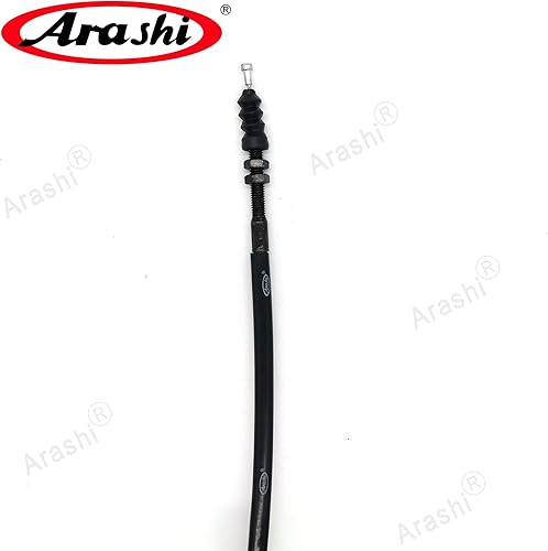 Miniatura 2 de Arashi Cable de embrague para Kawasaki Z900 2017 2018 2019 línea de alambre inoxidable y accesorios de repuesto de motocicleta de goma, color negro