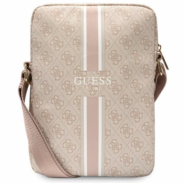 GUESS GUTB10P4RPSP - Funda para tablet (10", 4 g), diseño de rayas, color rosa, Rosa.