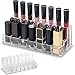 byAlegory Acrylic Combination Lip Makeup Organizer for (Lip Gloss, Lipstick, Large Based Lipsticks) | 23 Space Cosmetic Storage (CLEAR)