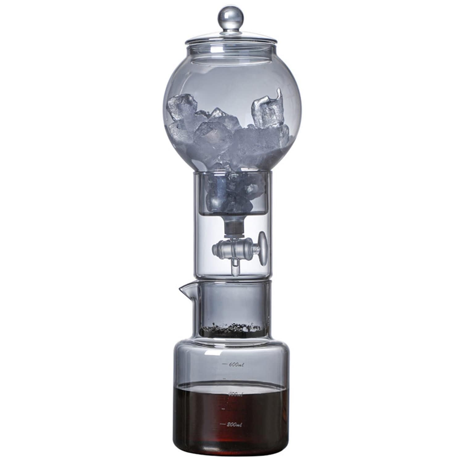 Cold Brew Drip Tower, Ekspres do kawy na zimno, ekspres do kawy na zimno, wieża do kawy, ekspres do kawy na zimno ze szkła zdejmowany z filtrem ze stali nierdzewnej do domu, biura