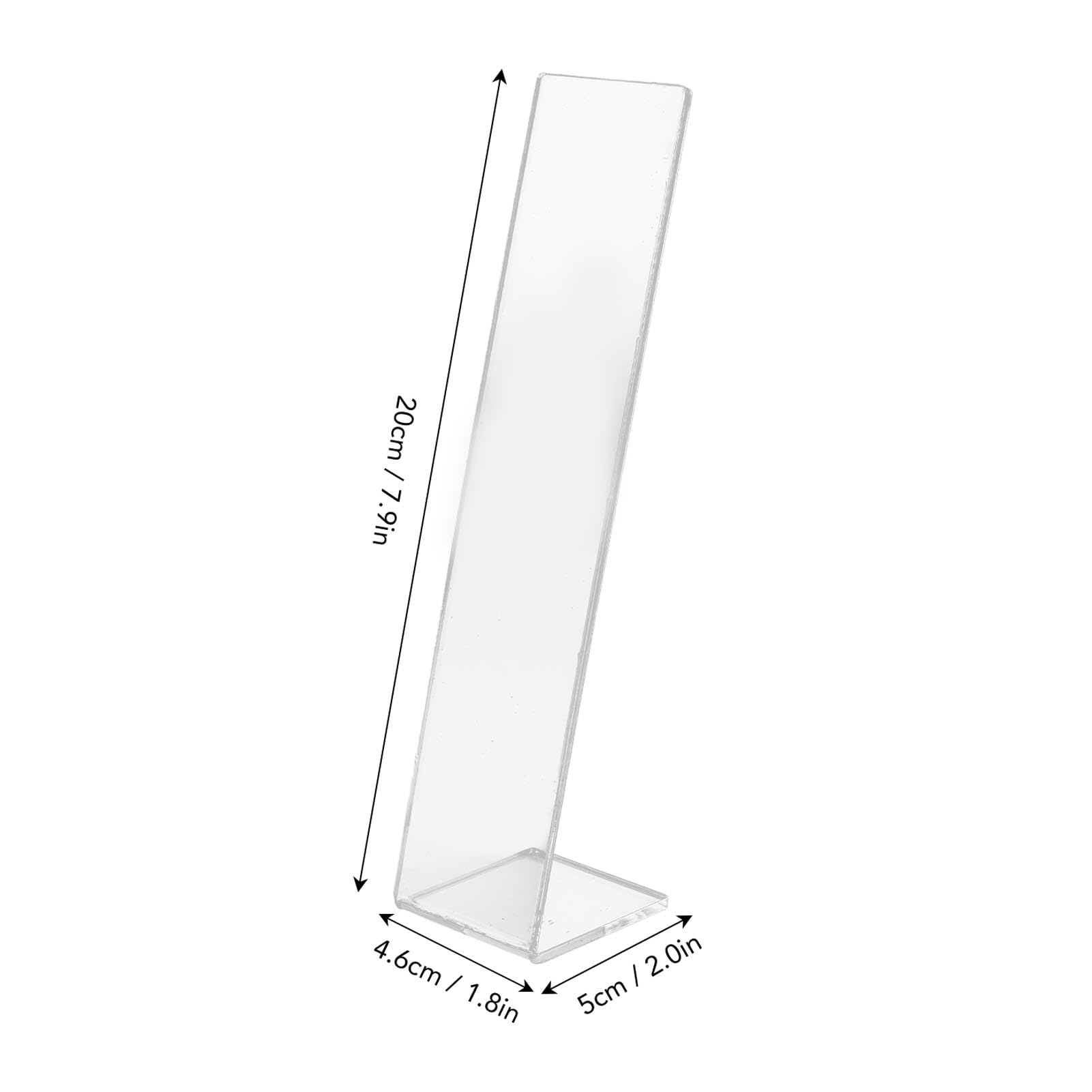 HERCHR Acrylic Scrunchie Holder Stand 4Pcs Clear Hair Tie Organizer Storage 7.9x1.8x2.0in Hair Bow Storage Scrunchy Display Organiser for Vertical Jewelry Bracelet Hairties - Image 4